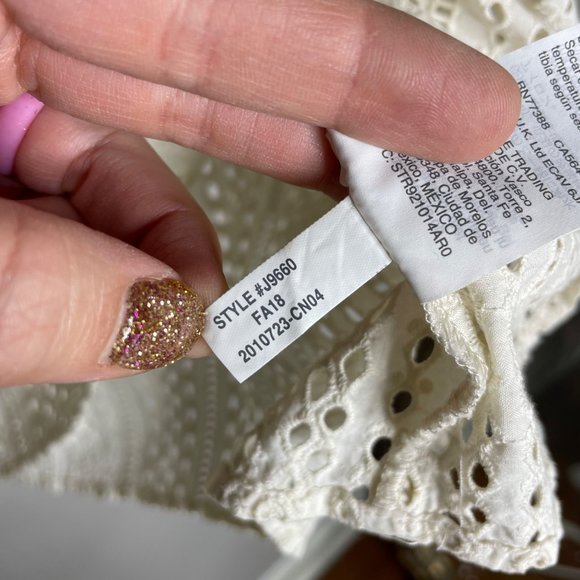 Madewell White Eyelet Blouse - Picture 8 of 9